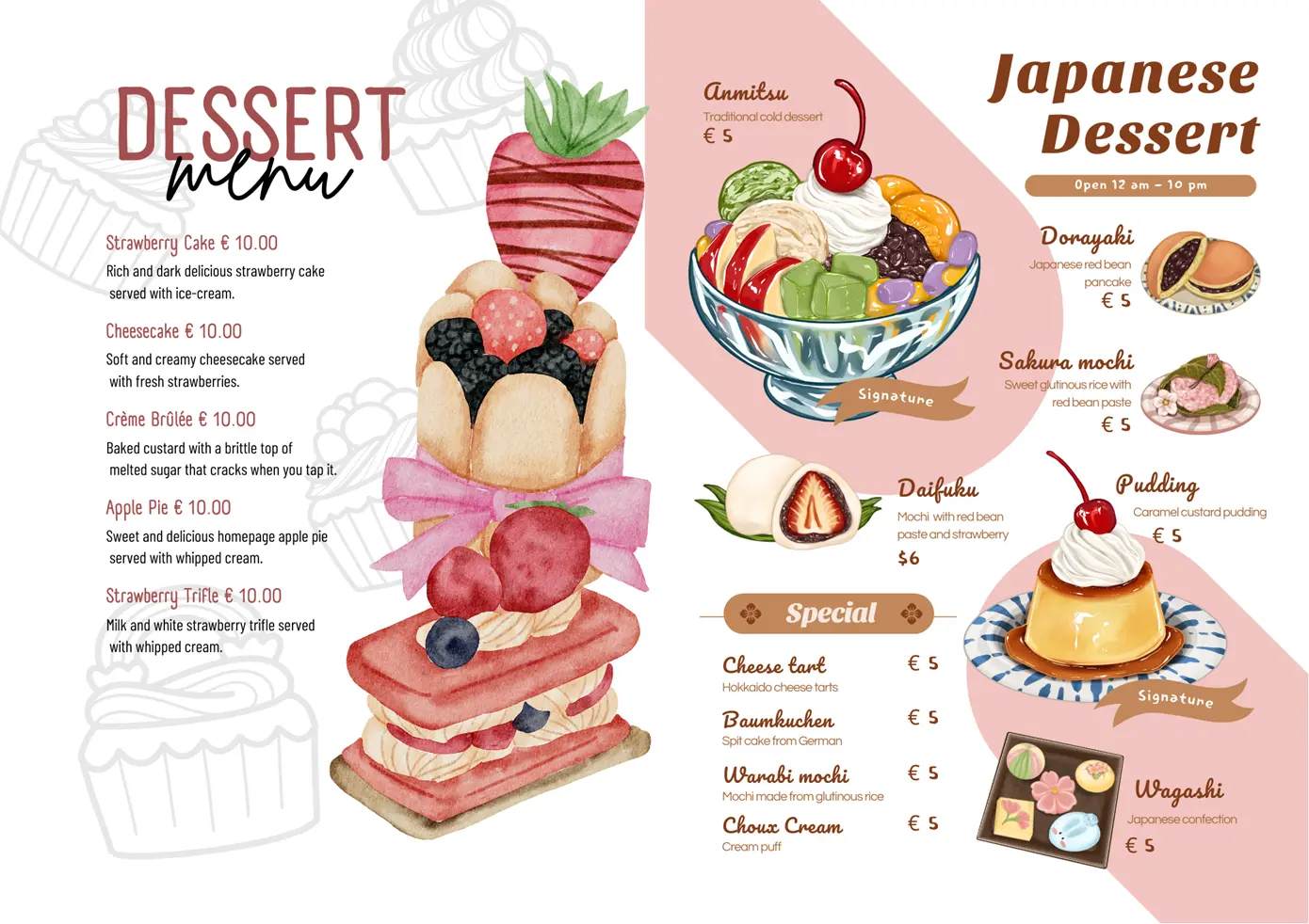 Dessertkaarten